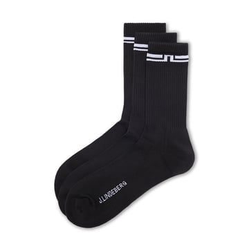 Johnson Tube Sock 3P Svart J.Lindeberg
