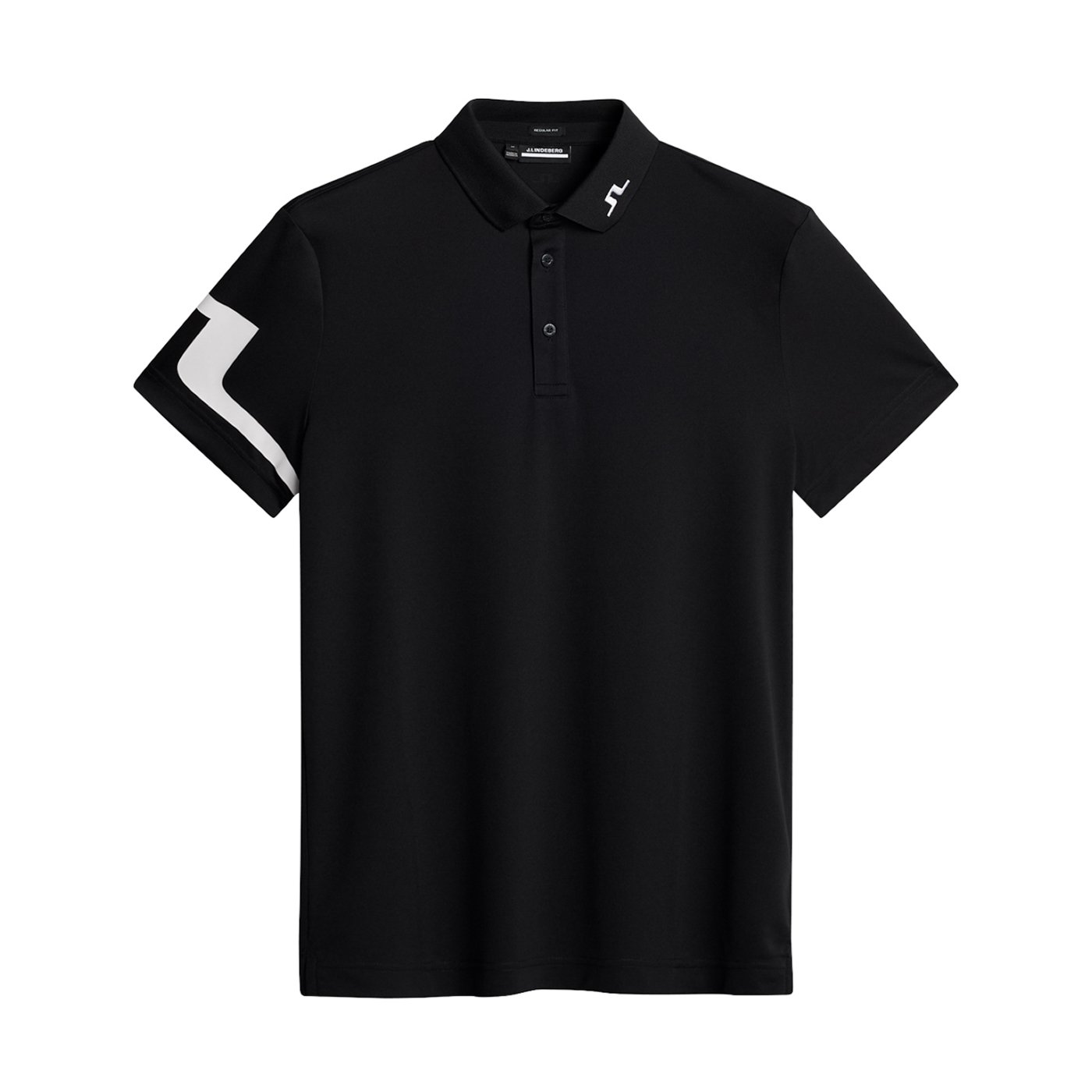 Heath Regular Fit Golf Polo Svart