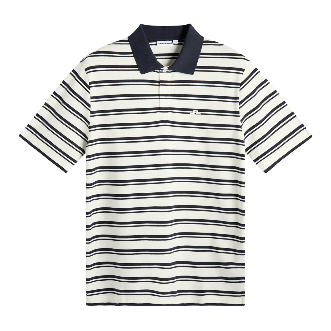 J.Lindeberg Trond Striped Pique Polo Shirt