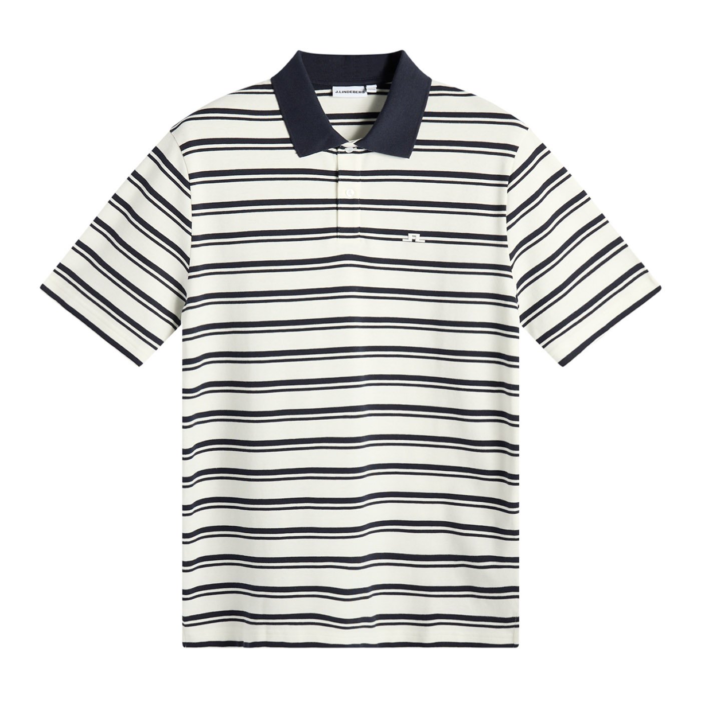Trond Striped Polo Pique Blå J.Lindeberg
