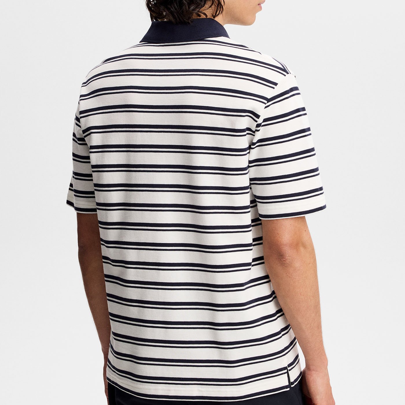 Trond Striped Polo Pique Blå J.Lindeberg