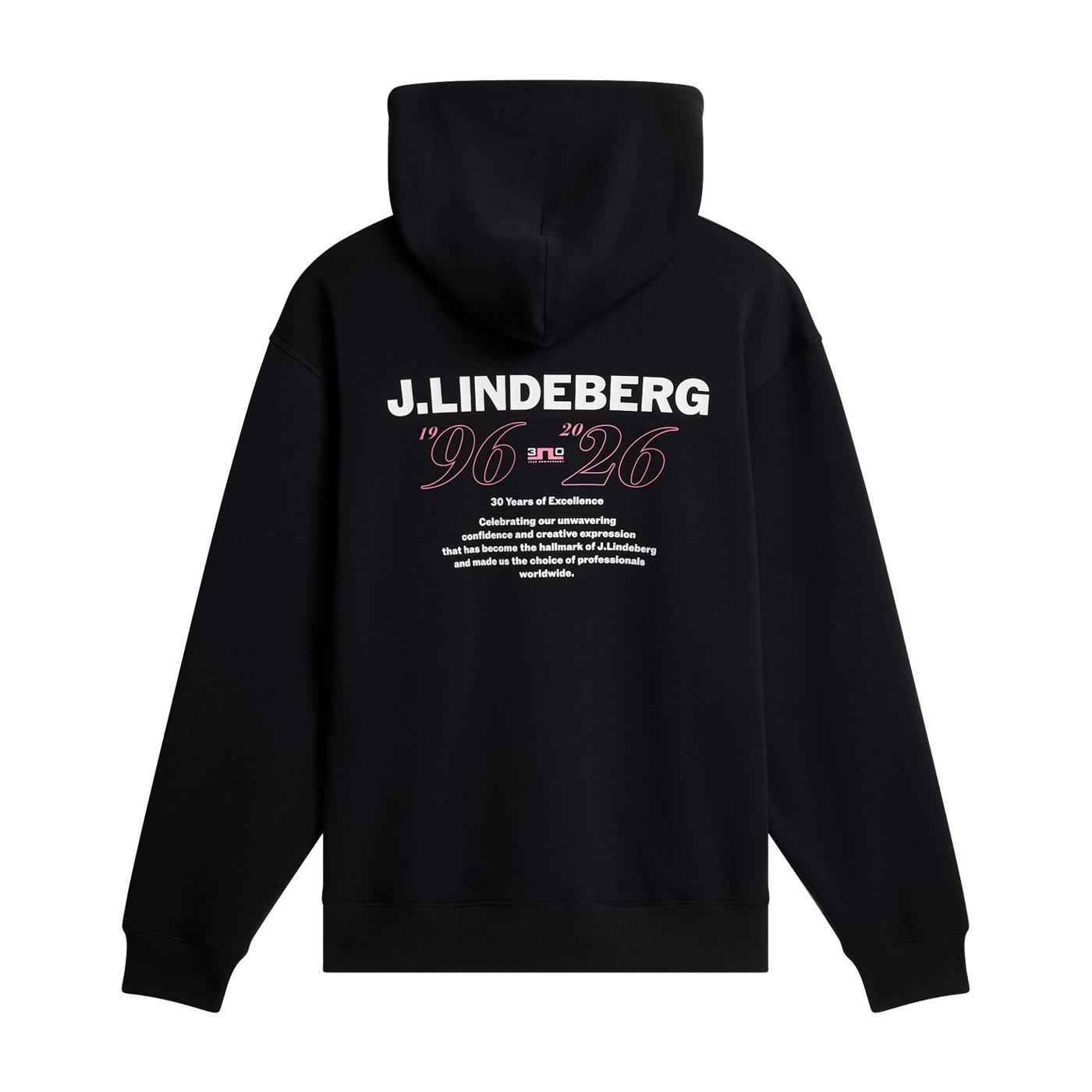 30Y Callan Unisex Hoodie Svart J.Lindeberg 30Y Callan Unisex Hoodie Svart J.Lindeberg