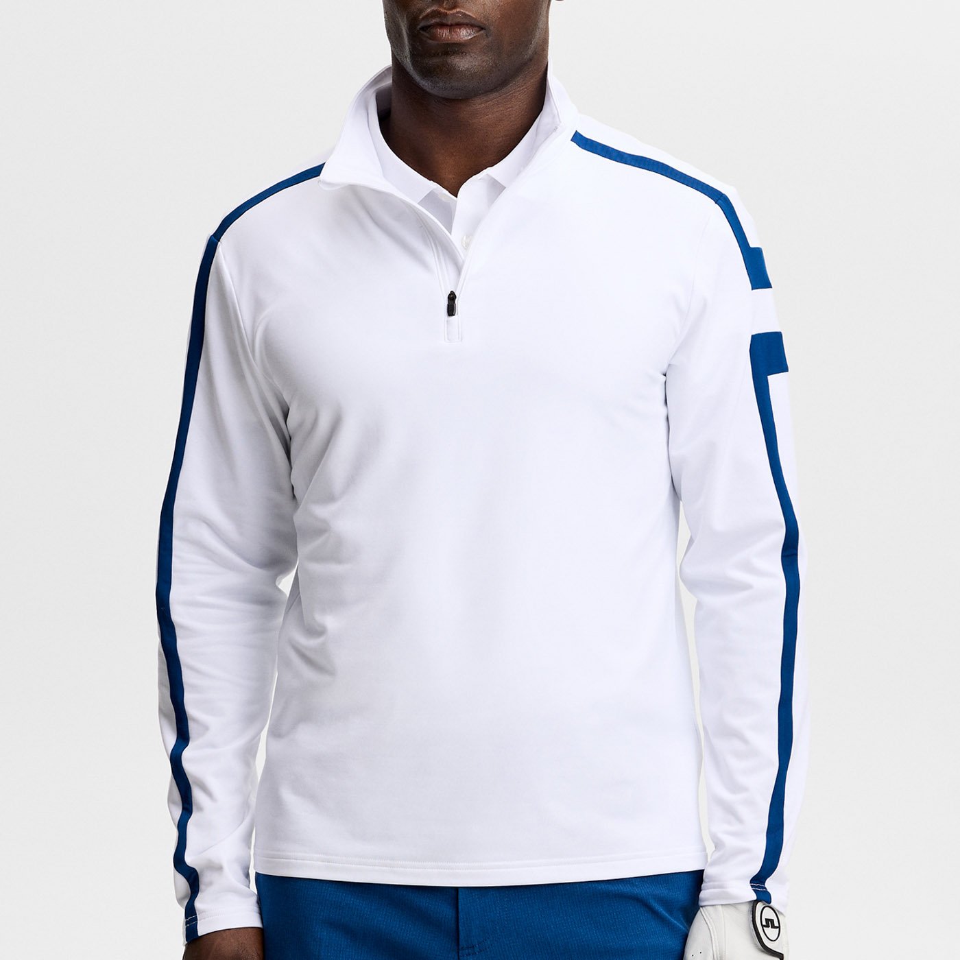 Keaton Quarter Zip Mid Layer Hvit J.Lindeberg Keaton Quarter Zip Mid Layer Hvit J.Lindeberg