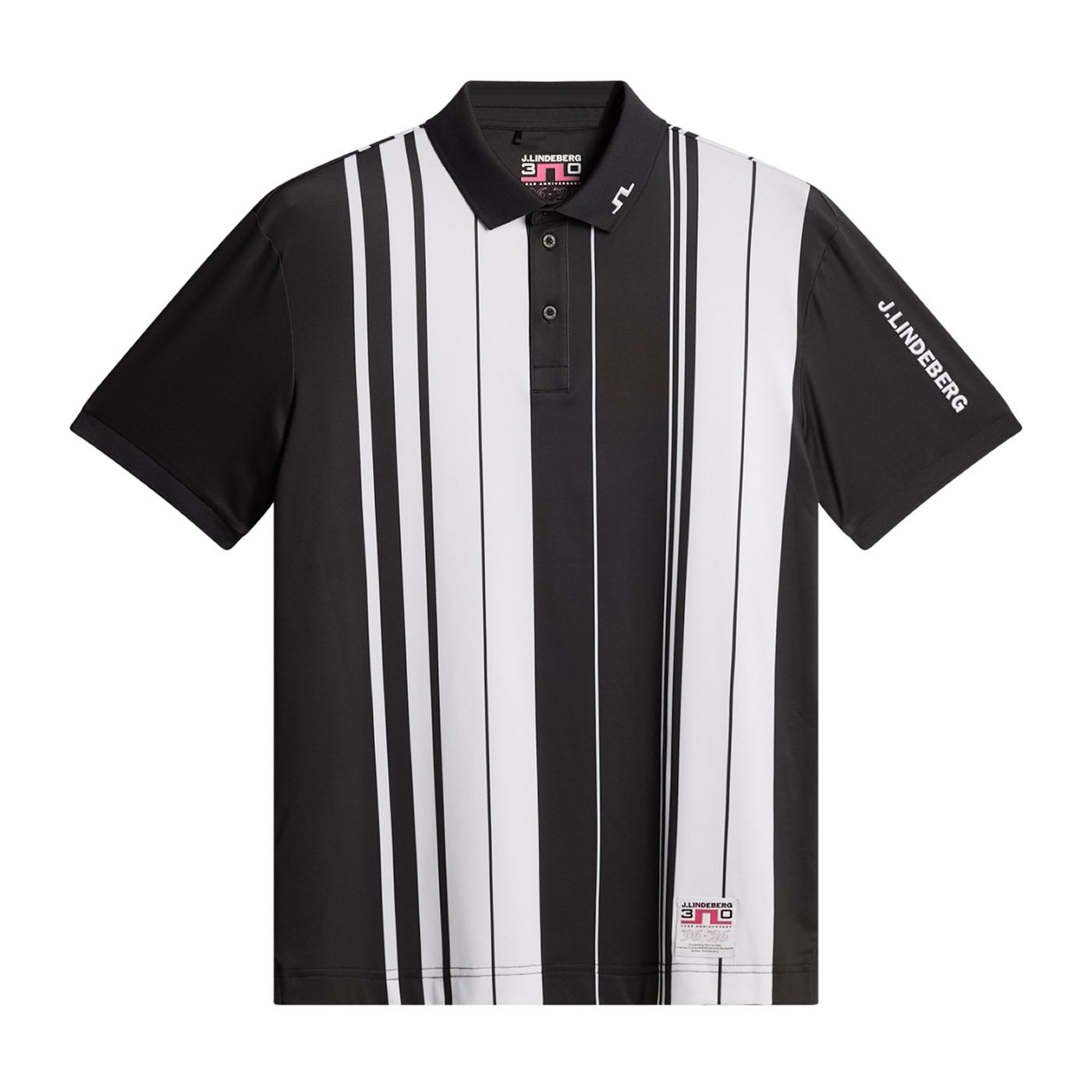30Y Tour Tech Striped Polo J.Lindeberg
