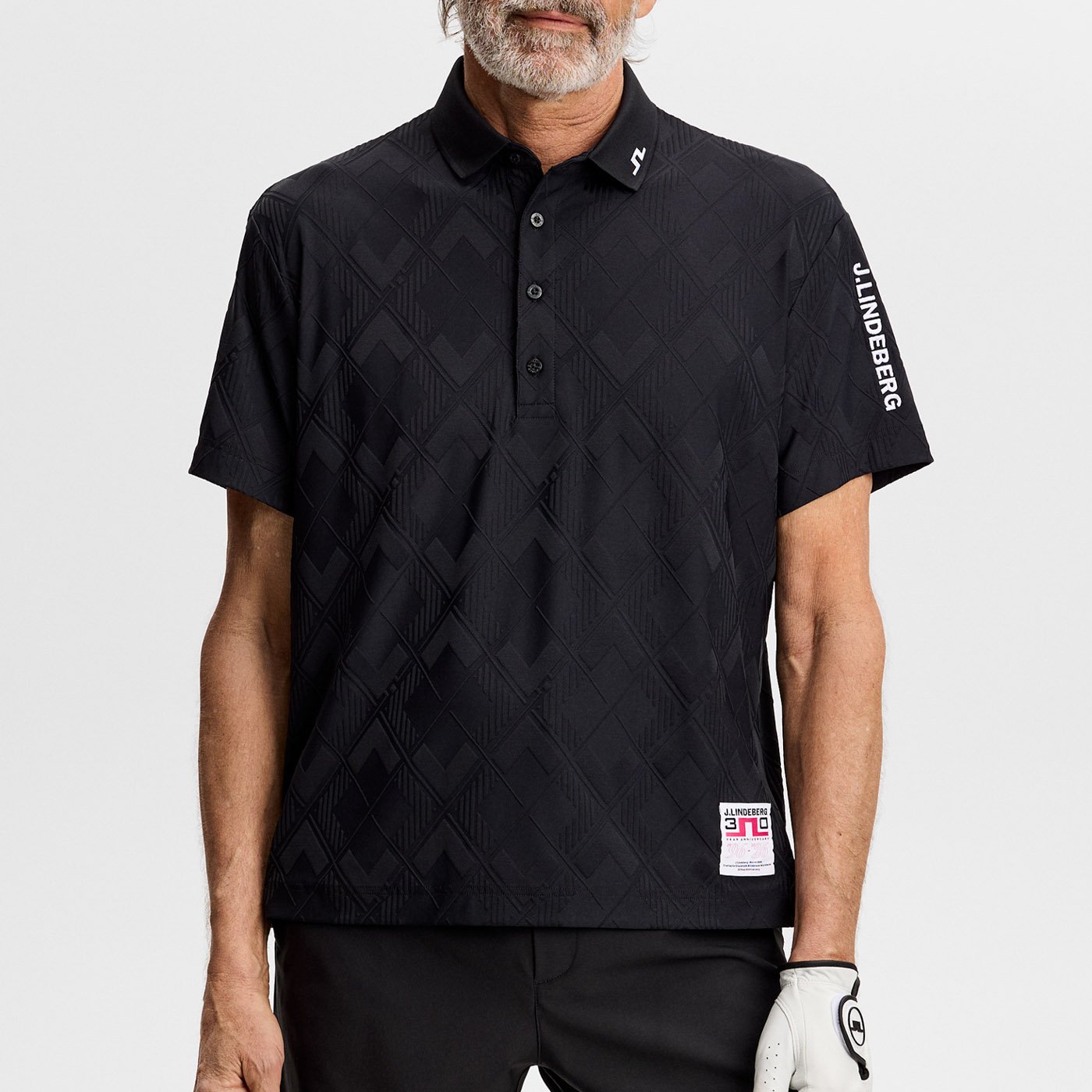 30Y Matt Relaxed Polo Svart J.Lindeberg 30Y Matt Relaxed Polo Svart J.Lindeberg