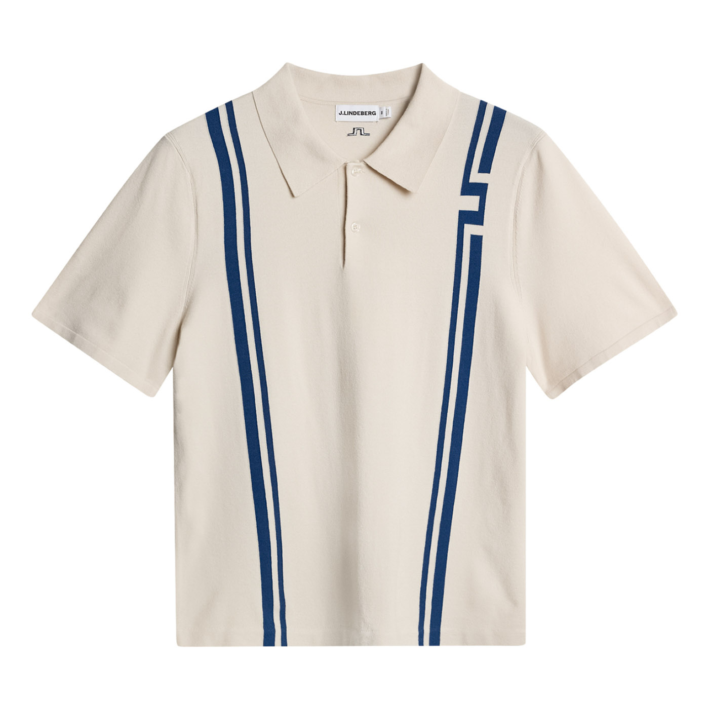 J.Lindeberg Rylan Stripe Knit Polo Shirt