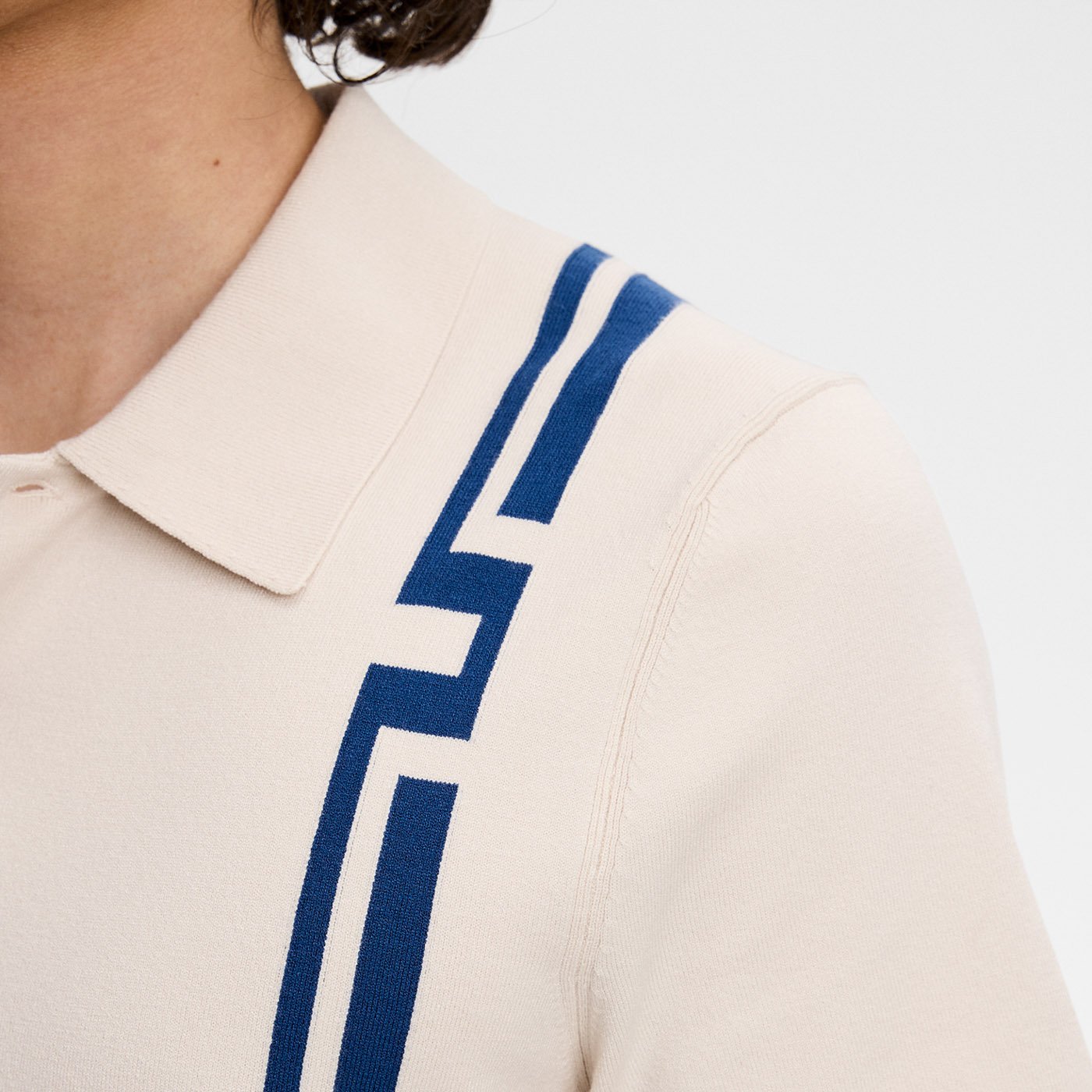 Rylan Stripe Knit Golf Polo J.Lindeberg