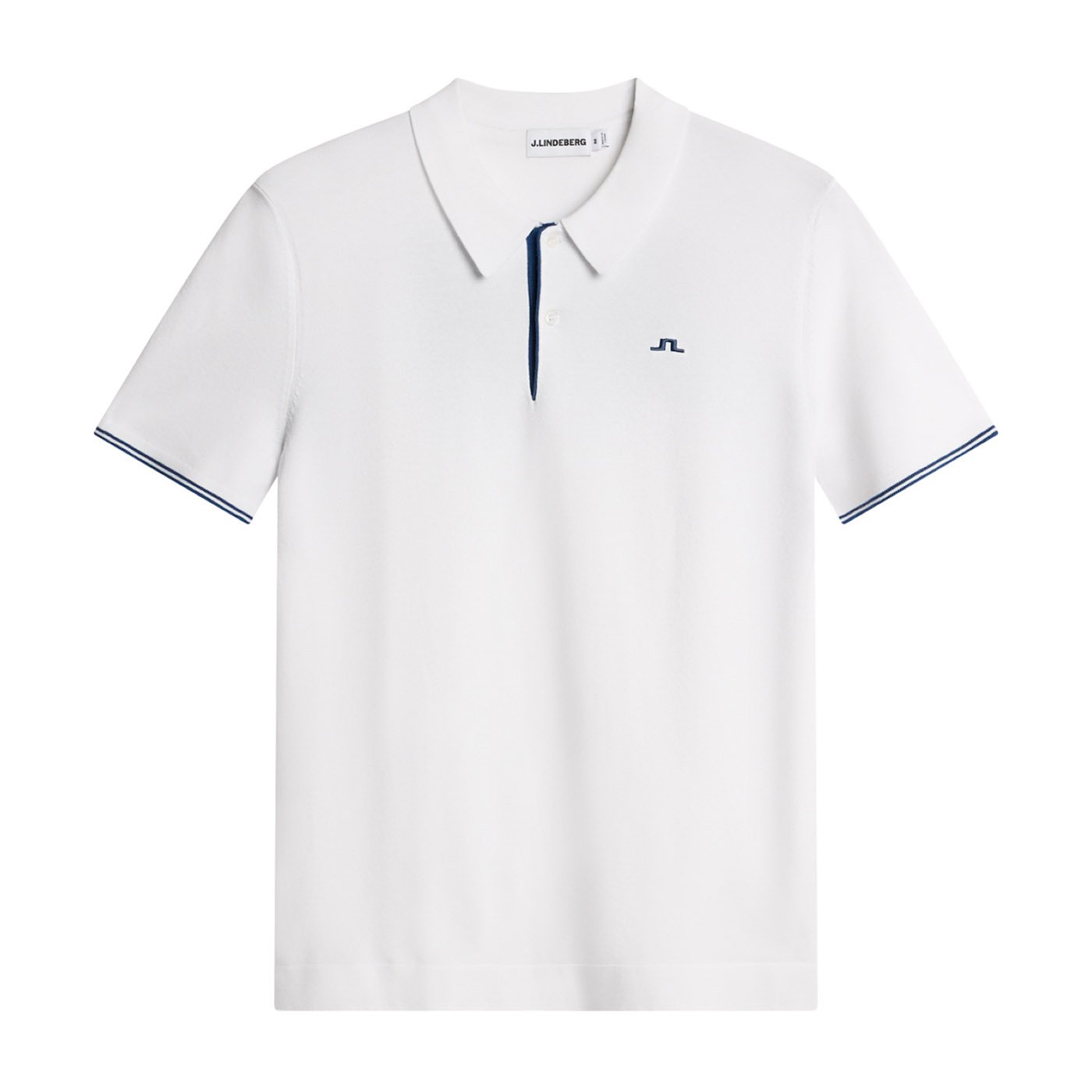 Matheo Knit Golf Polo Vit Matheo Knit Golf Polo Vit