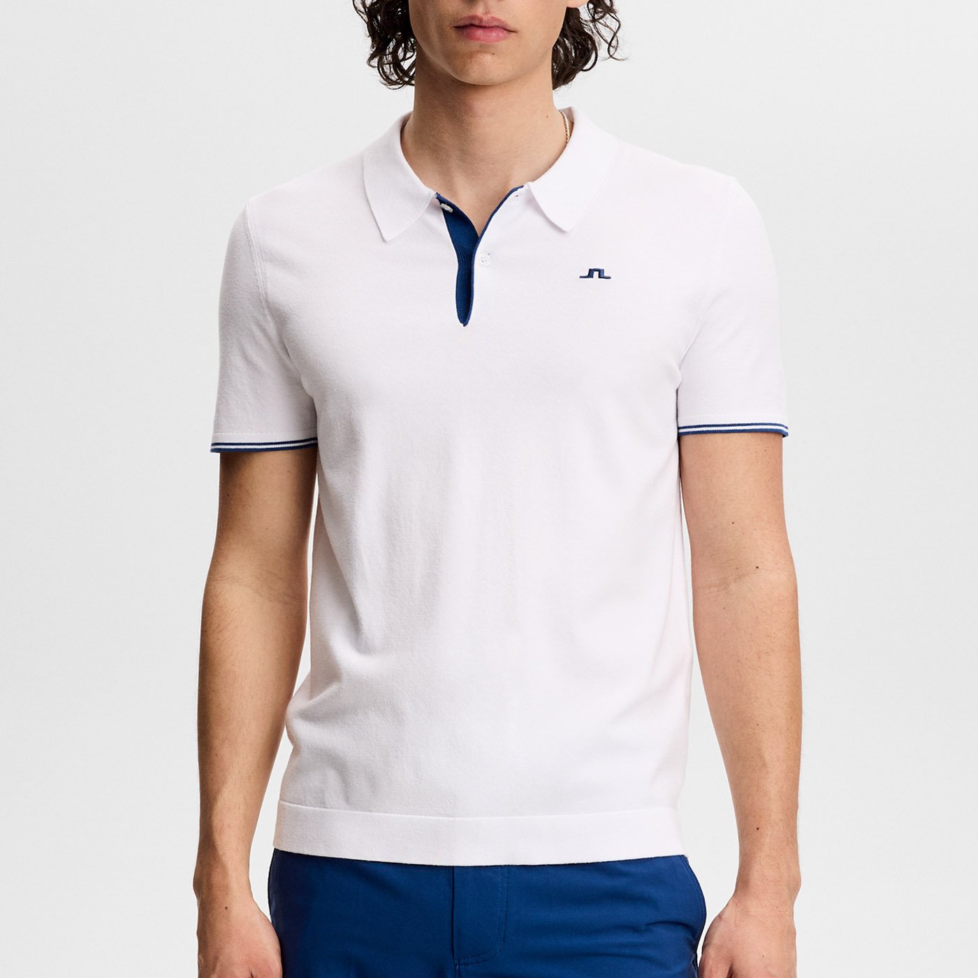 Matheo Knit Golf Polo Vit J.Lindeberg