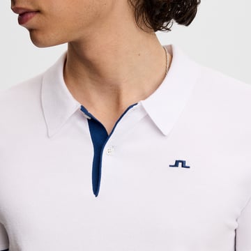 Matheo Knit Golf Polo Vit J.Lindeberg