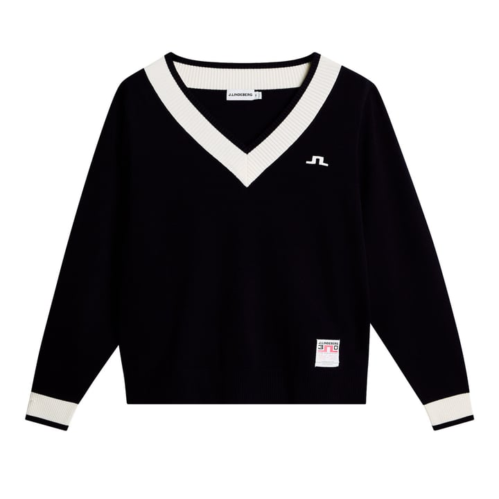 30Y Nikolas Knit Sweater Svart J.Lindeberg