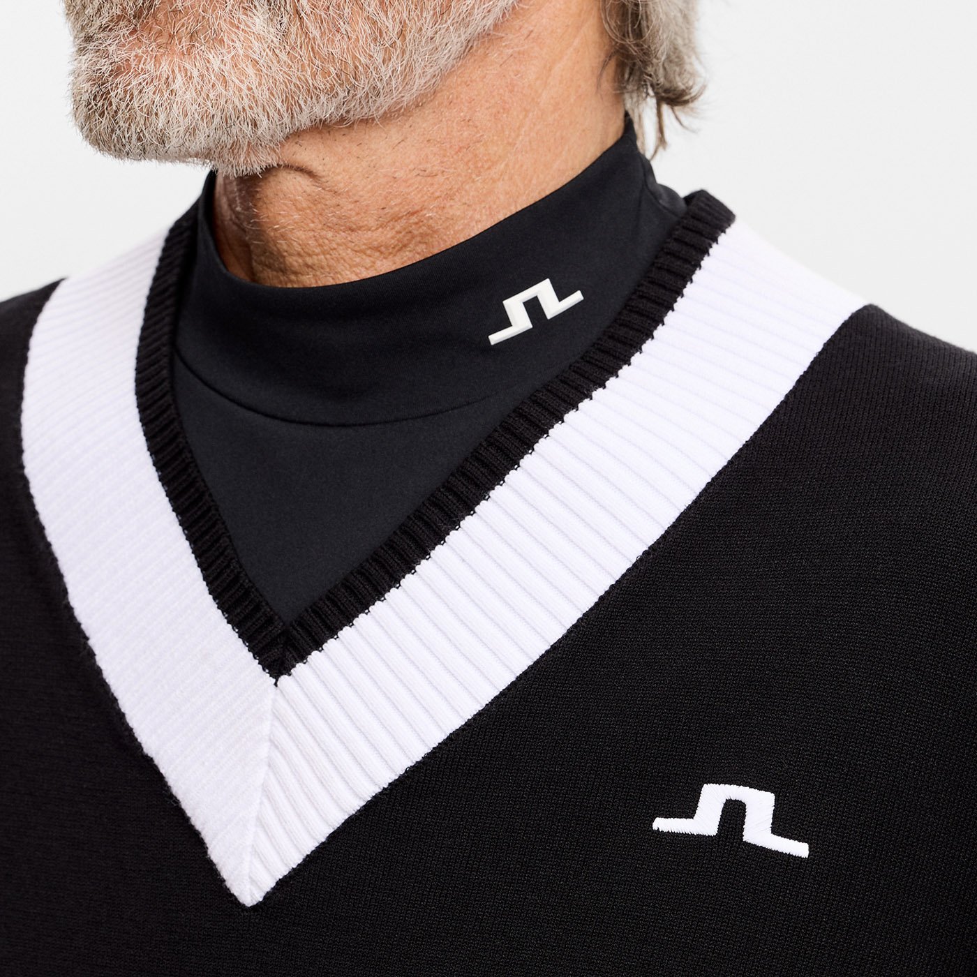 30Y Nikolas Knit Sweater Svart J.Lindeberg 30Y Nikolas Knit Sweater Svart J.Lindeberg