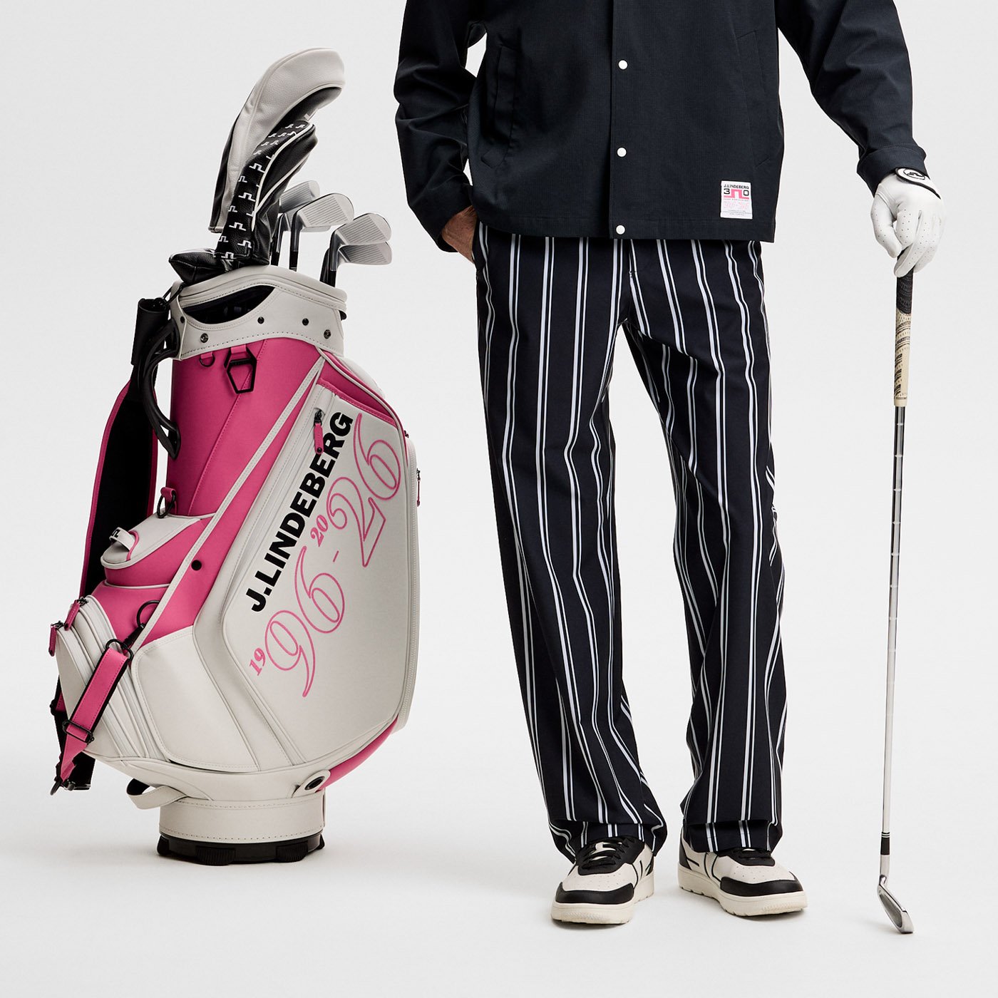 30Y Devyn Striped Golf J.Lindeberg