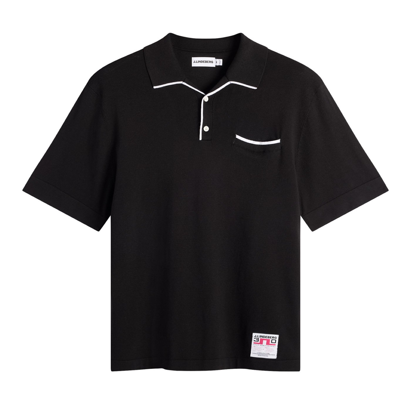30Y Jesper Retro Relaxed Polo Svart