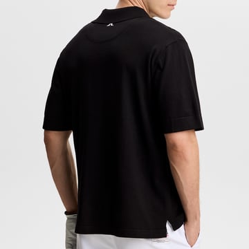 30Y Jesper Retro Relaxed Polo Svart J.Lindeberg