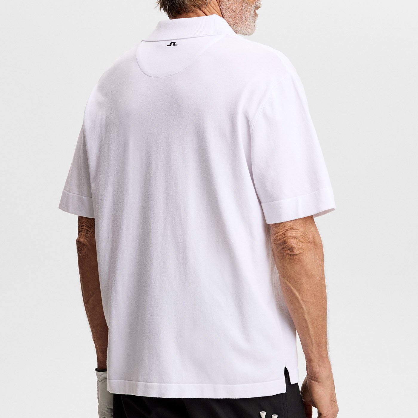 30Y Jesper Retro Relaxed Polo Vit J.Lindeberg
