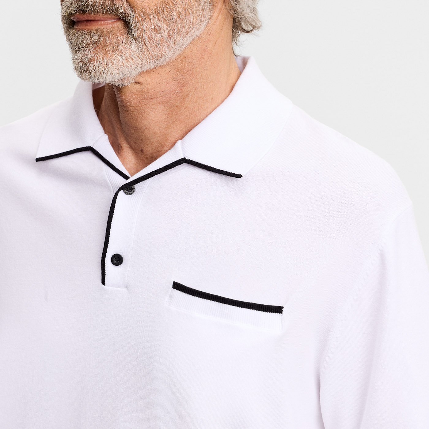 30Y Jesper Retro Relaxed Polo Vit J.Lindeberg