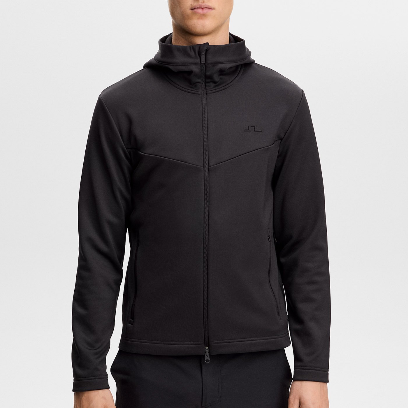 Maclean Zip Hood Svart J.Lindeberg