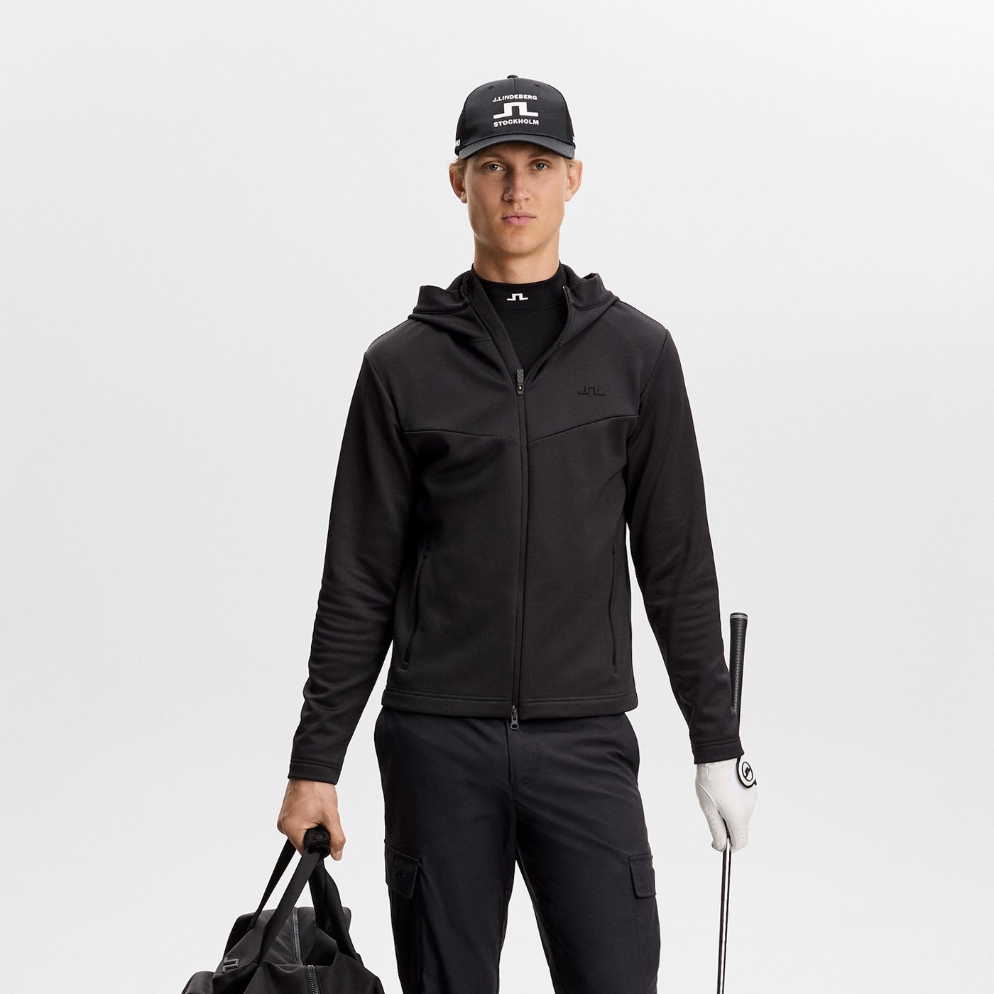 Maclean Zip Hood Svart J.Lindeberg