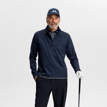 Maclean Quarter Zip Mid Layer Blå J.Lindeberg