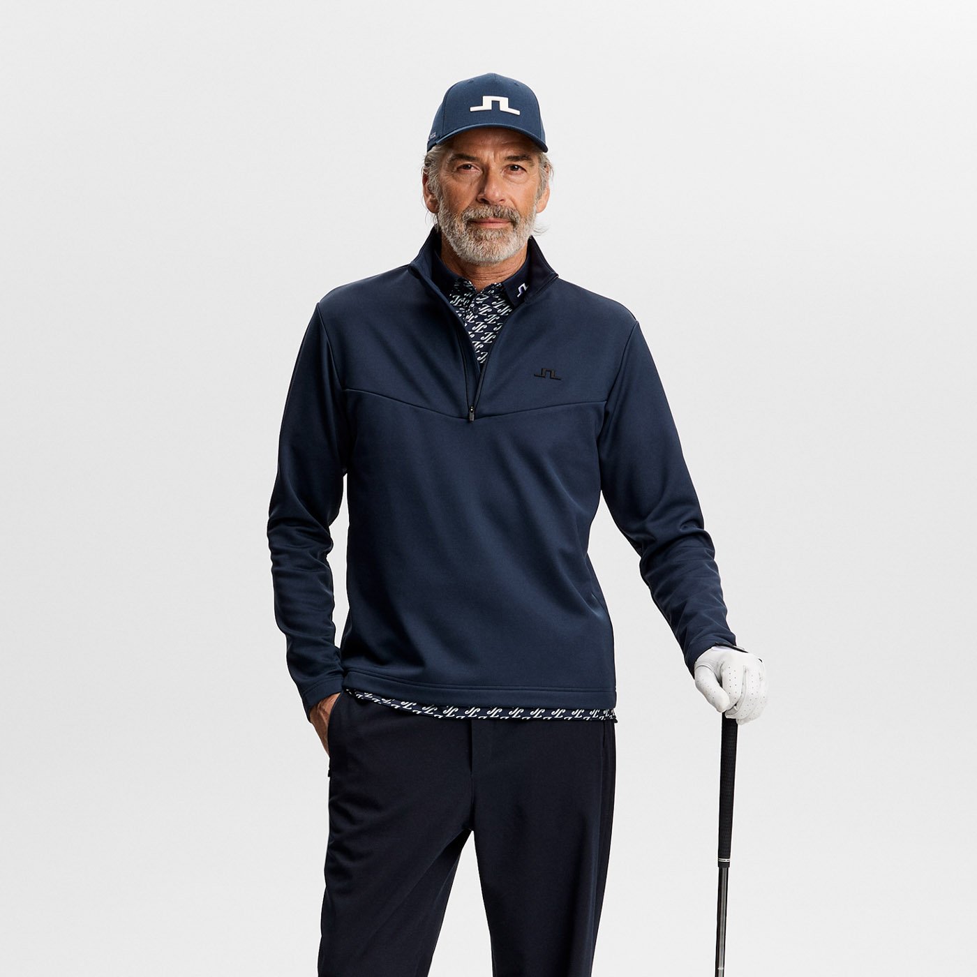 Maclean Quarter Zip Mid Layer Blå J.Lindeberg Maclean Quarter Zip Mid Layer Blå J.Lindeberg