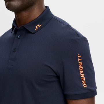 Tour Tech Pique Polo Blau J.Lindeberg