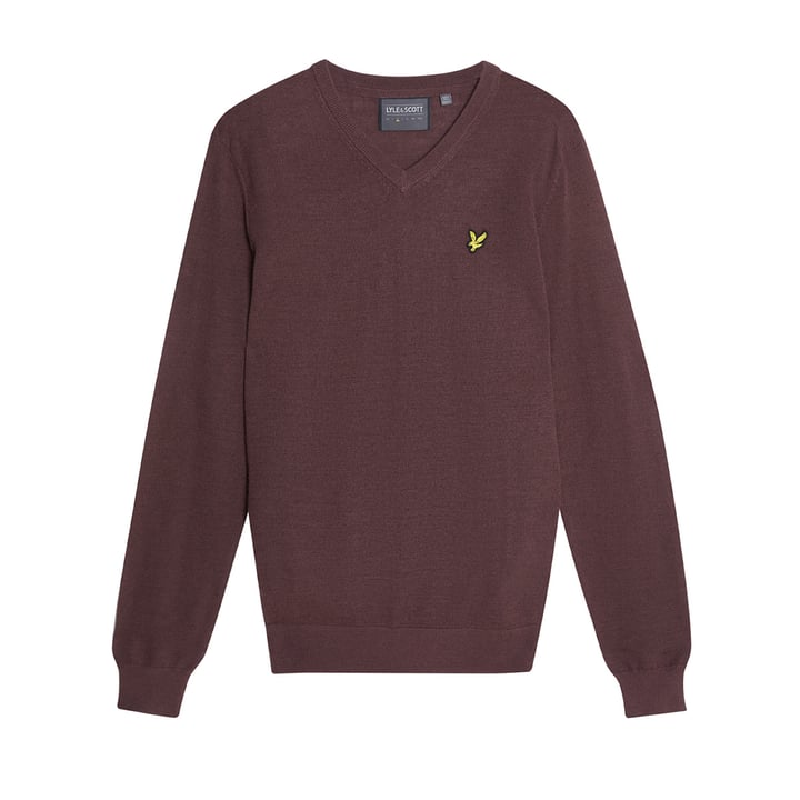 Golf V Neck Pullover Pink Lyle & Scott