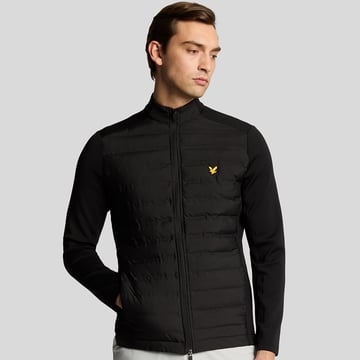 Hybrid Quilted Full Zip Golf Jacket Lyle & Scott