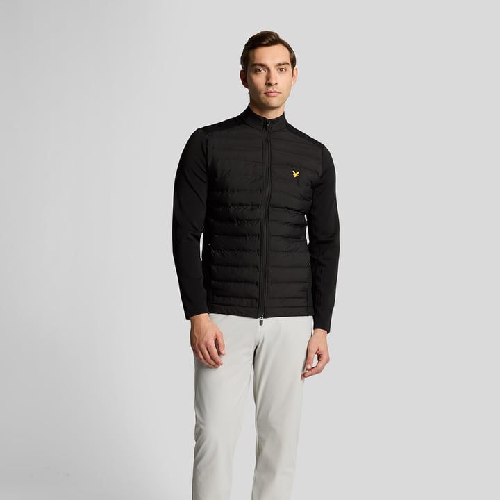 Hybrid Quilted Full Zip Golf Jacket Lyle & Scott