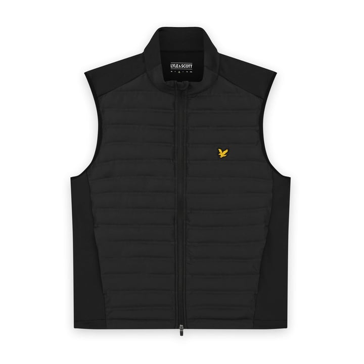 Hybrid Quilted Full Zip Golf Gilet Lyle & Scott