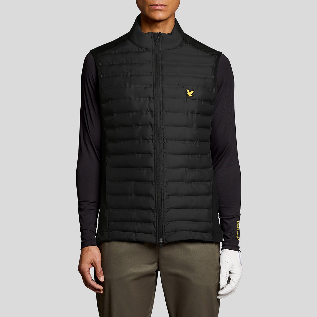 Hybrid Quilted Full Zip Golf Gilet Lyle & Scott