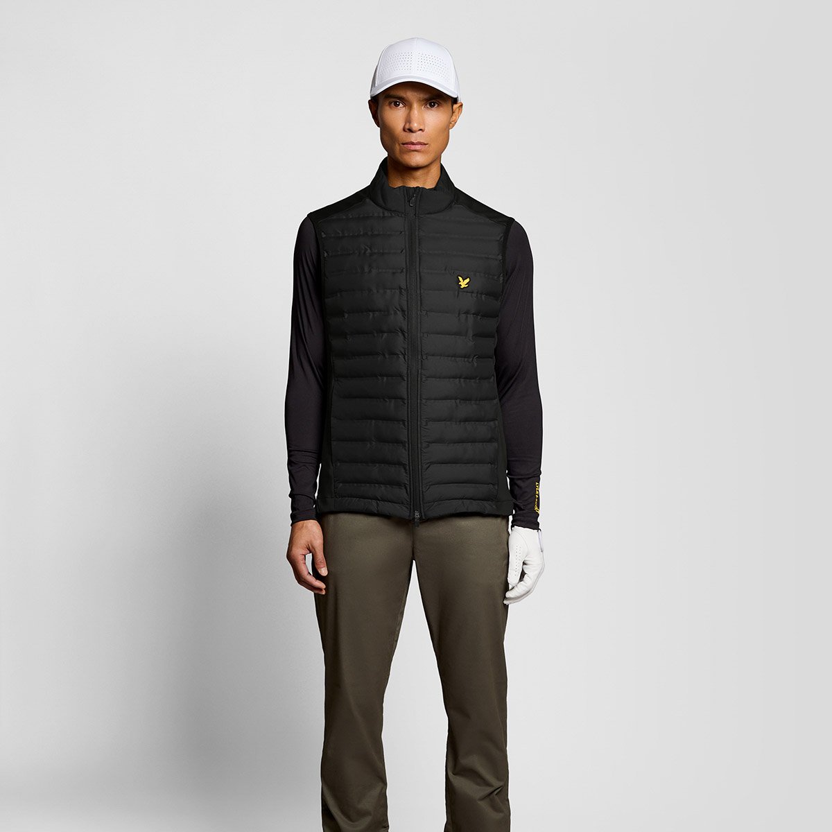 Hybrid Quilted Full Zip Golf Gilet Lyle & Scott