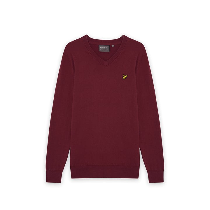 Golf V Neck Pullover Punainen Lyle & Scott
