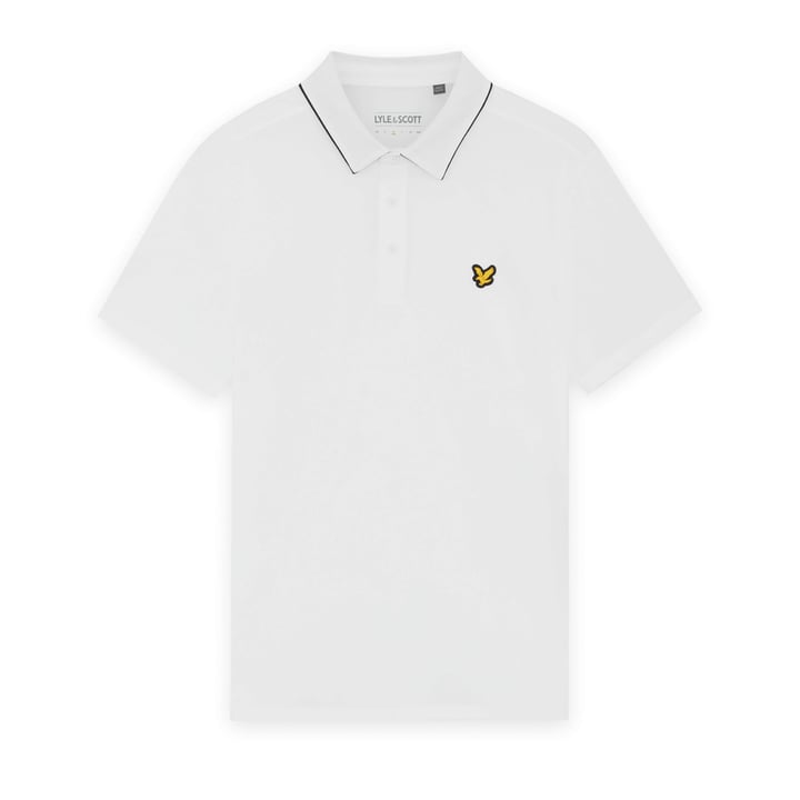 Golf Contrast Collar Polo Hvid Lyle & Scott