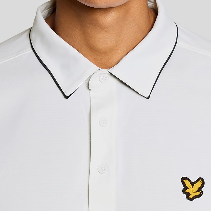 Golf Contrast Collar Polo Hvid Lyle & Scott