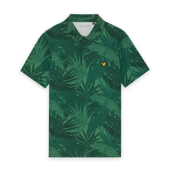Golf Leaf Print Polo Lyle & Scott