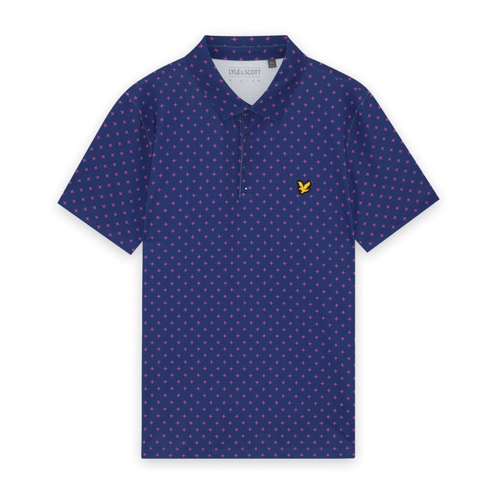 Golf Cross Print Polo Lyle & Scott