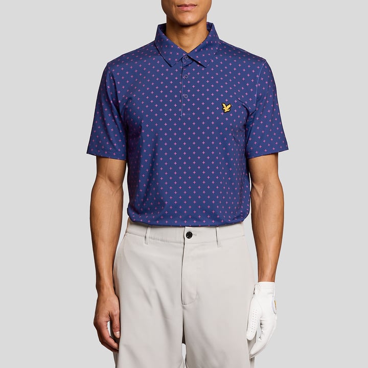 Golf Cross Print Polo Lyle & Scott