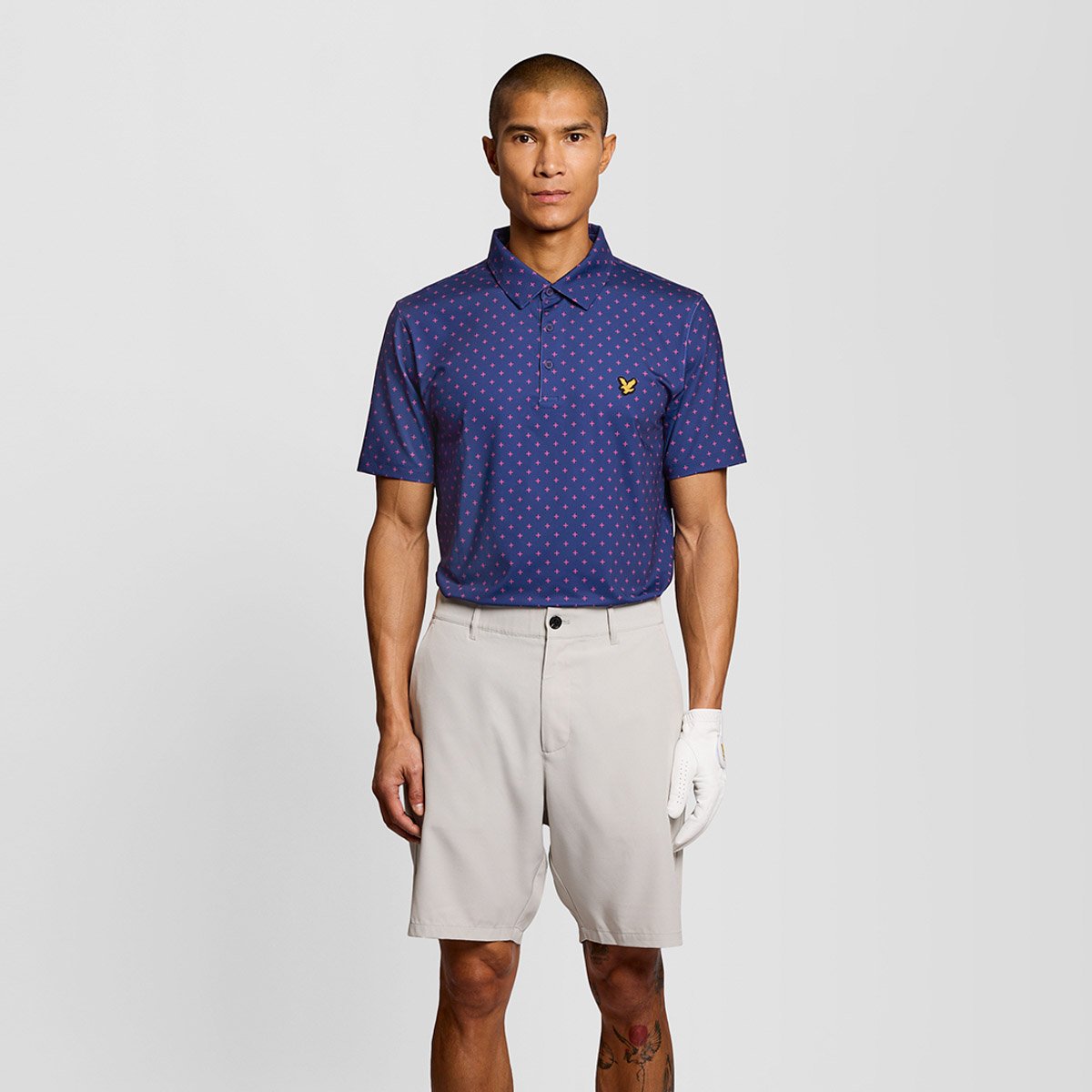 Golf Cross Print Polo Lyle & Scott