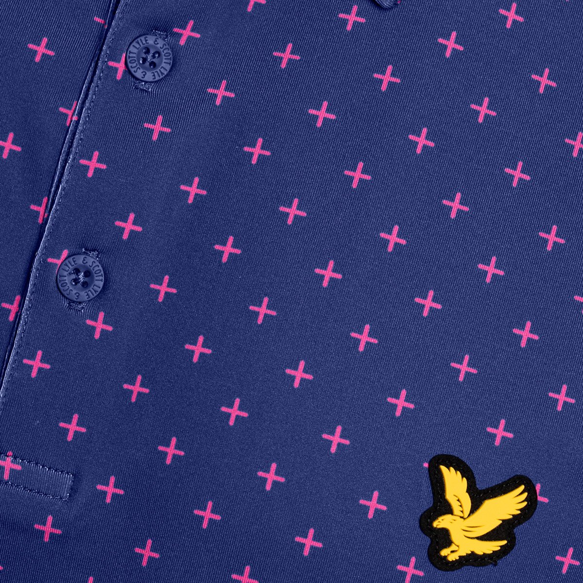 Golf Cross Print Polo Lyle & Scott