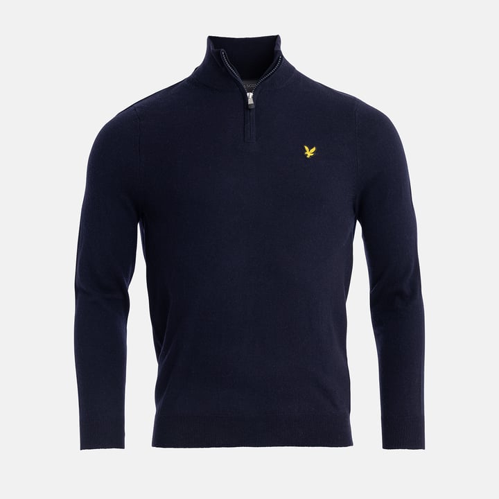 Lambswool Blend Quarter Zip Jumper Lyle & Scott
