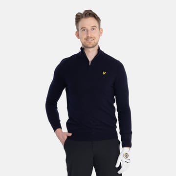 Lambswool Blend Quarter Zip Jumper Lyle & Scott