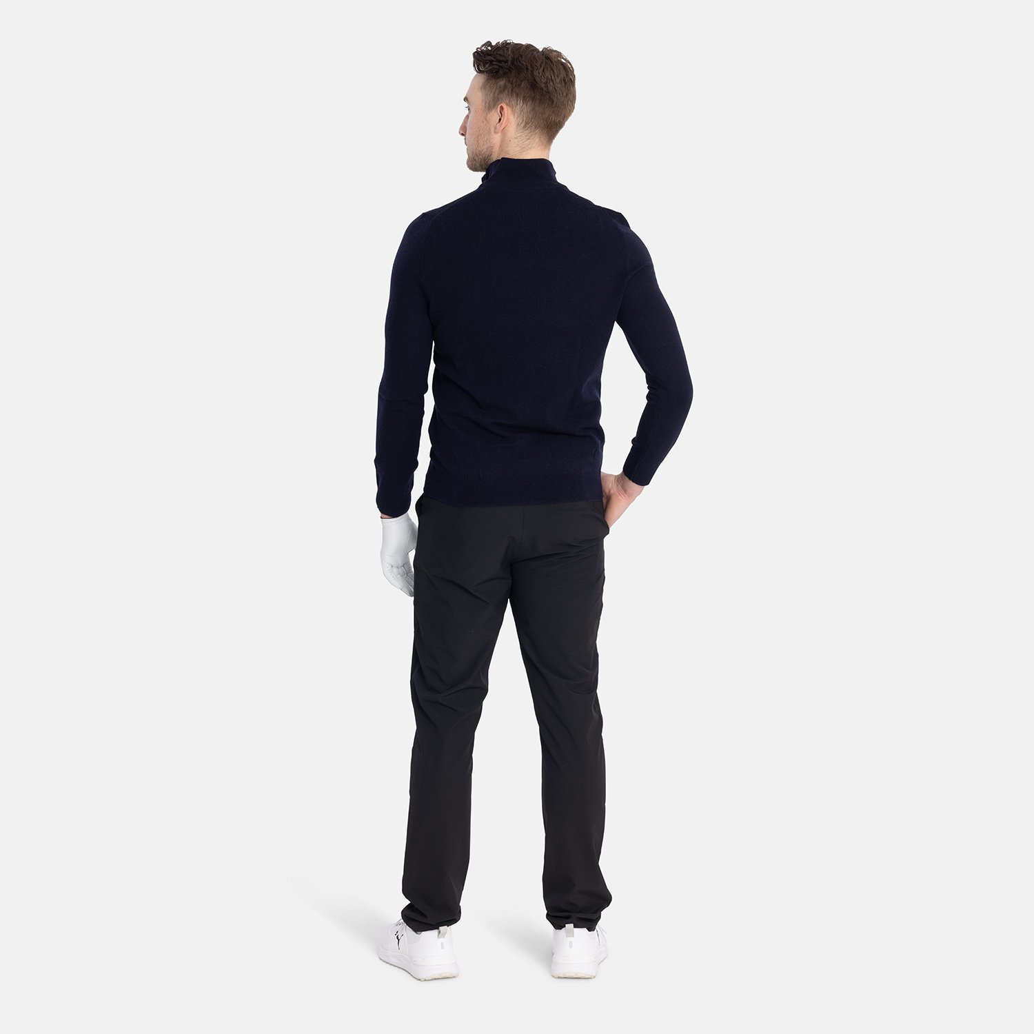 Lambswool Blend Quarter Zip Jumper Lyle & Scott