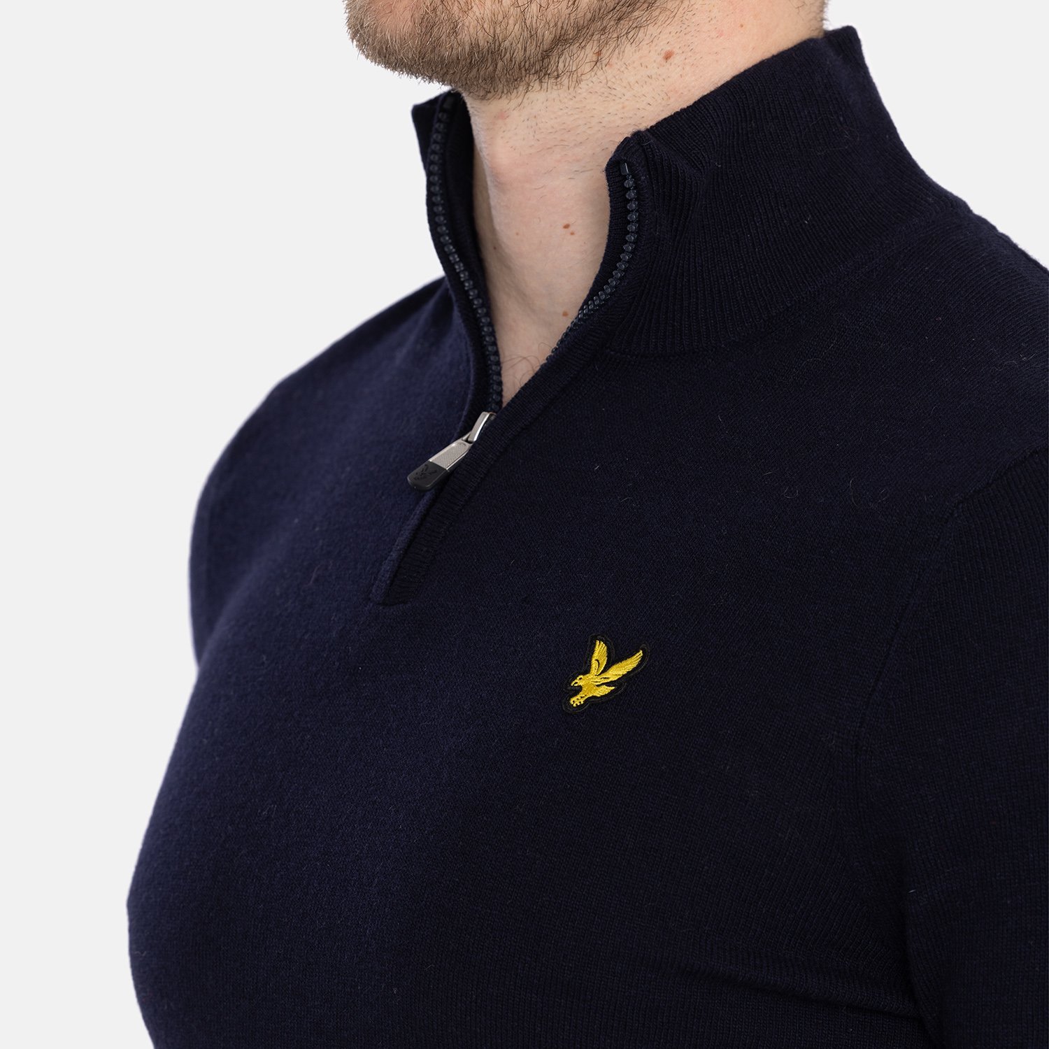 Lambswool Blend Quarter Zip Jumper Lyle & Scott