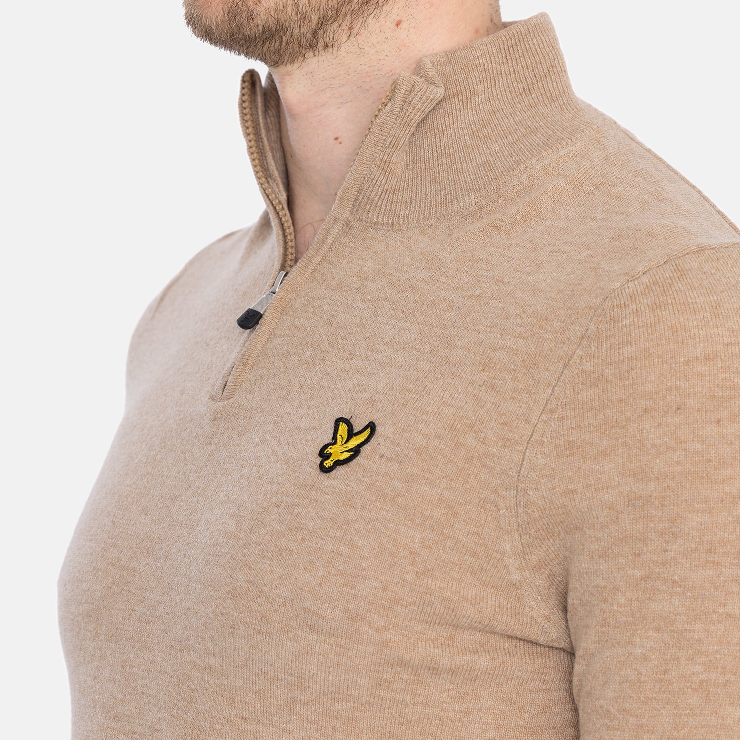 Lambswool Blend Quarter Zip Jumper Lyle & Scott