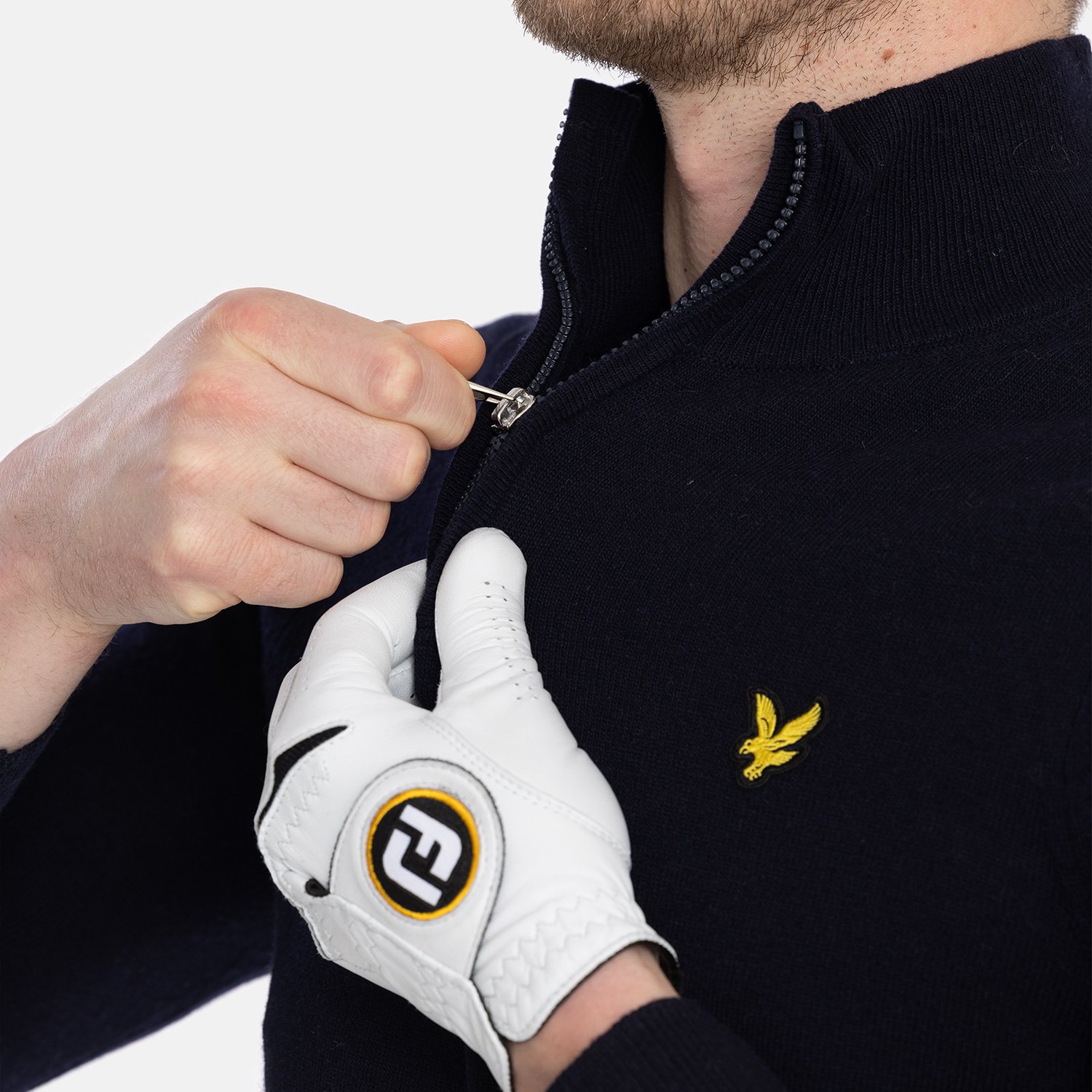 Lambswool Blend Quarter Zip Jumper Lyle & Scott