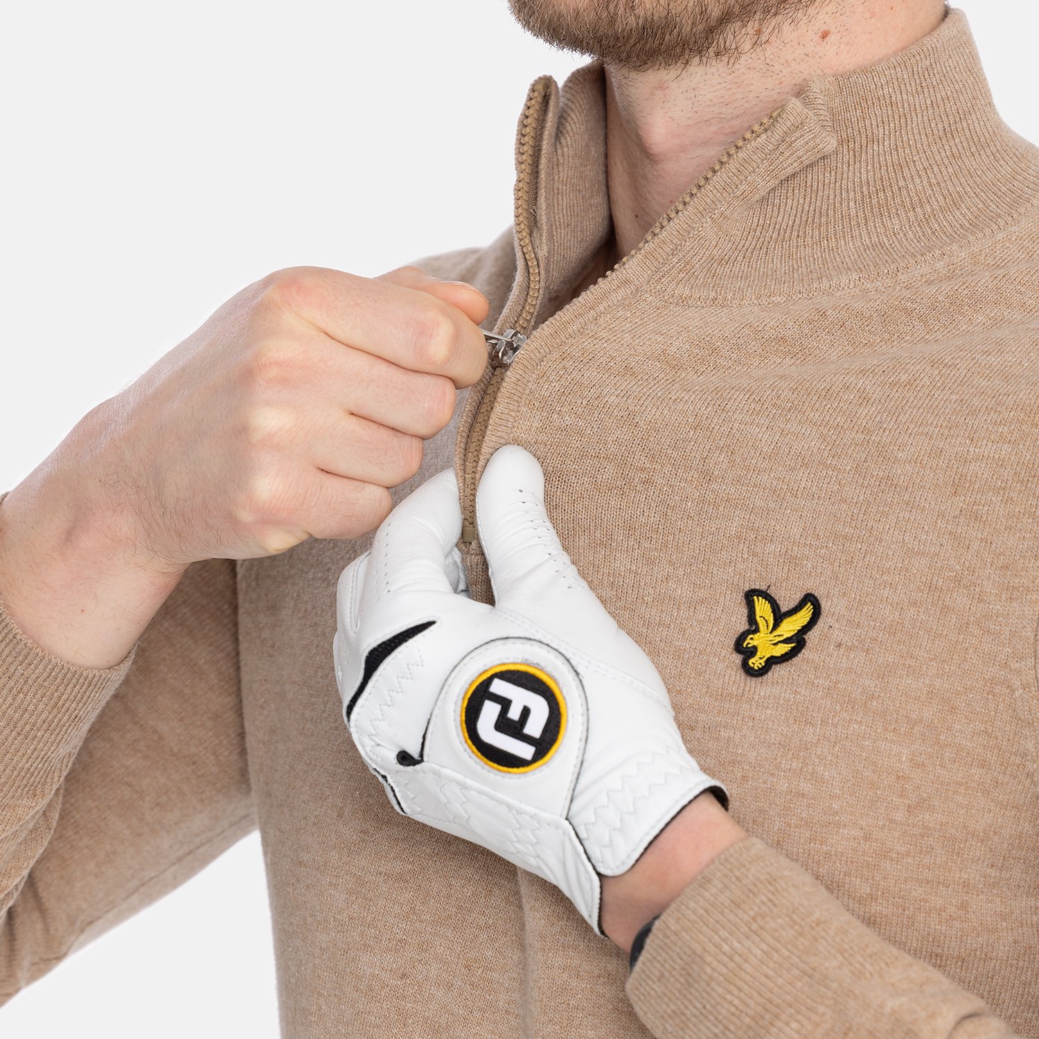 Lambswool Blend Quarter Zip Jumper Lyle & Scott