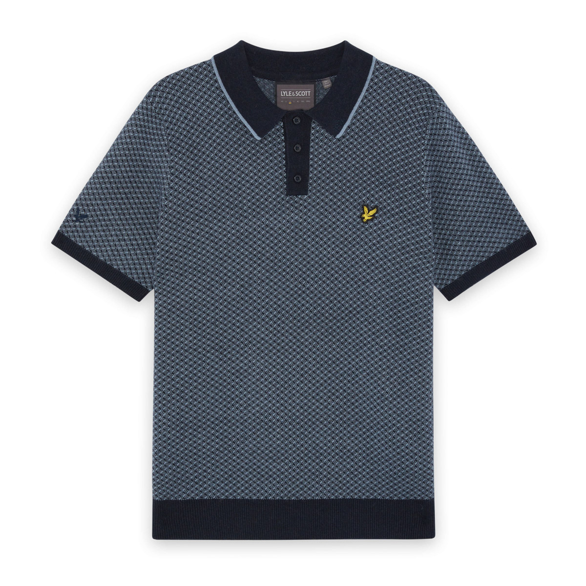 Golf Cross Hatch Cashmere Blend Polo