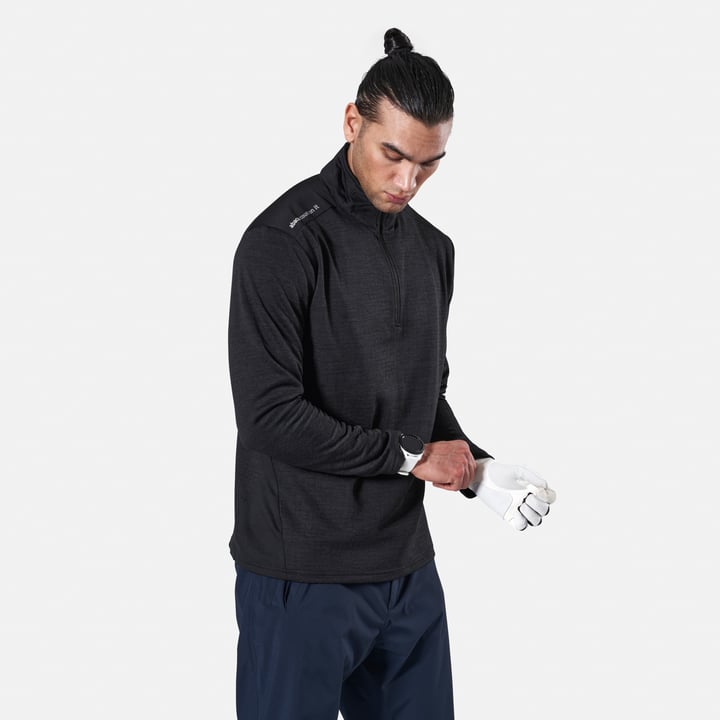 Sunningdale Halfzip Schwarz Abacus