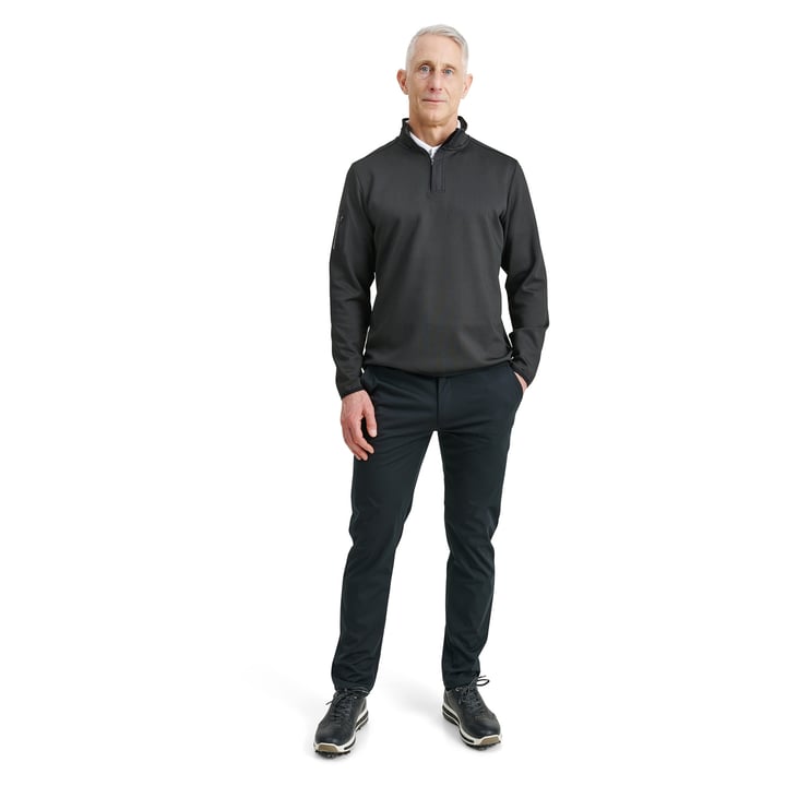 M Scramble Halfzip Schwarz Abacus